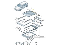 Volkswagen OE Ущільнювач люка задній 5G6877297A SEAT LEON III VW GOLF VII HB OE ASO