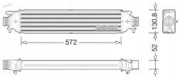Denso DIT01008 Радіатор охолодження повітря intercooler dit01008 denso
