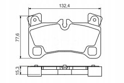 Bosch 0 986 494 205 BOS/ZS Гальмівні колодки vw touareg 02- q7 cayenne bos