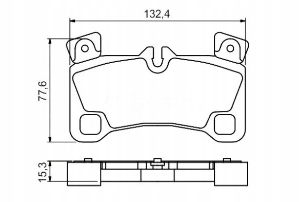Bosch 0 986 494 205 BOS/ZS Гальмівні колодки vw touareg 02- q7 cayenne bos