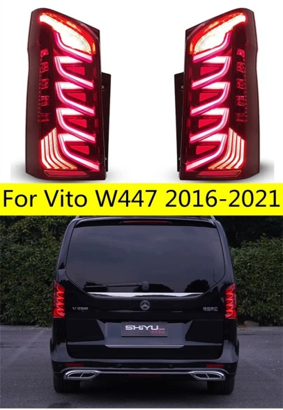 Китай 50N391-7 LDME..mhm Задні ліхтарі повний комплект Full Led Neon Тюнінг Червоні Mercedes Vito V-клас 447 Двері багажника