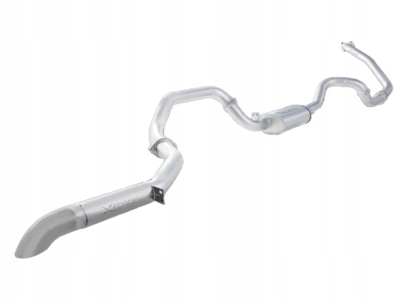 Xforce E4-TL80-02-TBS Турбо-бек вихлопна система 3", нержавіюча сталь 409 для Toyota Landcruiser