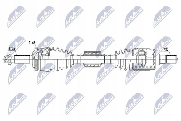 NTY NPW-HY-553 Nty npw-hy-553 карданний вал
