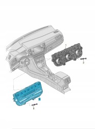Volkswagen OE 2GA907044DXBT Дисплей з електронним блоком керування ASO VW