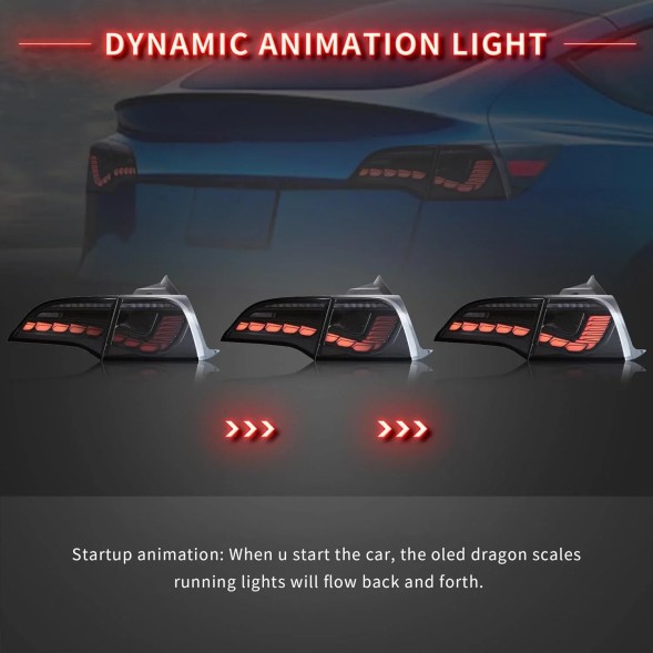 VLAND 75D191-1 LDTE15 MHM Світильники тиль kpl Full Led Neon Oled Діоди Тюнінг Tesla модель 3 17-23 Lift Y 20