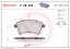 P68044 BREMBO Комплект гальмівних колодок з 4 шт дисків