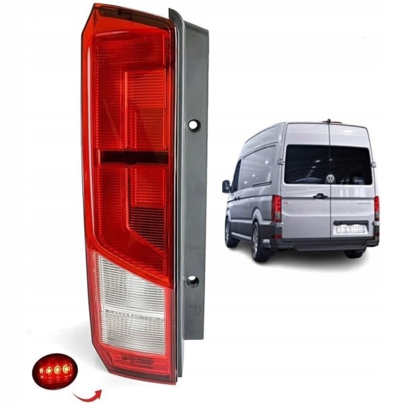 Johns 65252256022 7C0945095 Ліхтар задній ЛІВИЙ Volkswagen Crafter II Man TGE 2017-2025 Абажур задній водійський