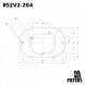 Ramair RAM-RS2V2-204-402 Поролоновий фільтр повітря карбюратора з монтажною пластиною Ramair 2B2 2B4 2B5 40 мм