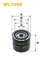 WL7400 WIX FILTERS Фільтр оливи