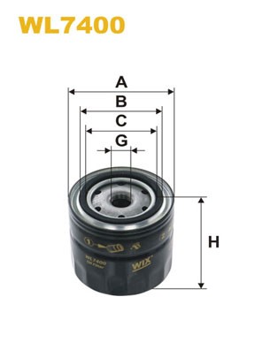 WL7400 WIX FILTERS Фільтр оливи