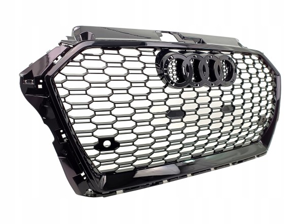 PA 8V3853651AA PLASTER MIODU РЕШІТКА РАДІАТОРА AUDI A3 8V LIFT 2016-2020, СТИЛЬ RS3, СОТОВА) З ПІДТРИМКОЮ РАДАРУ