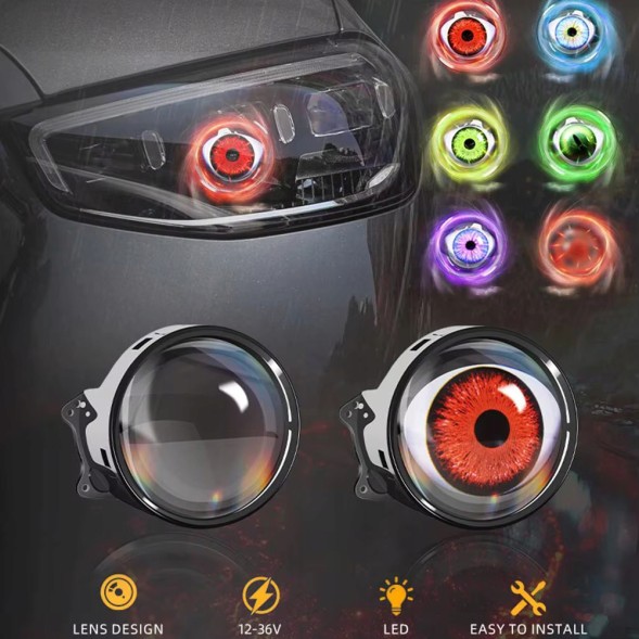 CHINA DEVILEYEdynamic Animowane oczy diabła dynamic devil eyes animacje sterowane pilot