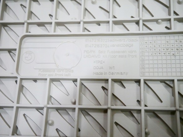 BMW OE BMW F10 F11 DYWANIKI GUMOWE PRZEDNIE ZESTAW KOMPLET DYWANIKÓW 51472153724 2153724 BMW F10 F11 ГУМОВІ КОВРИКИ ПЕРЕДНІ КОМПЛЕКТ НАБІР КОВРИКІВ 51472153724
