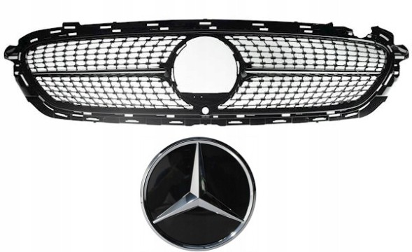 Китай 20071-101 MERCEDES E-КЛАС W213 21- РЕШІТКА РАДІАТОРА DIAMOND ЧОРНА ПІД КАМЕРУ