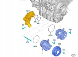 Ford OE KK2Q-8501-AC Водяний насос 2.0 ecoblue custom 19- transit 19- 2650930 kk2q-8501-ac oe