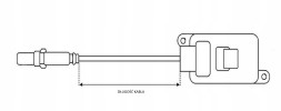 CHINA SNS168B, 55500320, 5WK96768, 70680401, 7557098, MD57098, 0899207, 82.3111, 82.3111A2, AC90859700-02 Opel insignia a (g09) 2.0 d 2014 р. 55500320, Sns168b - датчик nox