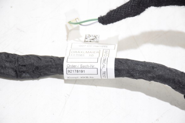 BMW OE 92178191 BMW Wiązka tunelu środkowego BMW X5 G05 G06 G07 LCI Джгут проводів, установка центрального тунелю, підлокітника