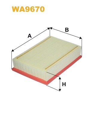 WA9670 WIX FILTERS Фільтр повітряний