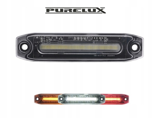 PURELUX Lampa pozycyjna/ obrysowa Purelux Spectre 12X 12/24V 102 mm 3 kolory / 4szt HS15439-19005 Габаритний ліхтар Purelux Spectre 12X 12/24V 102 мм 3 кольори / 4 шт.
