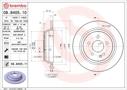 08 8405 10 BREMBO Диск гальмівний