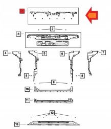 Mopar JEEP COMPASS 21 - КРІПЛЕННЯ КРИШКИ НАКЛАДКИ РЕМЕНЯ РАДІАТОРІВ 2.0Т 68453528AA