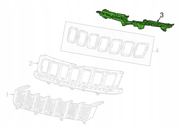 Mopar JEEP COMPASS 21 - КРІПЛЕННЯ КРИШКИ НАКЛАДКИ РЕМЕНЯ РАДІАТОРІВ 2.0Т 68453528AA