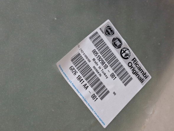 Dodge OE 68261841AA СКЛО БОКОВИХ ЗСУВНИХ ДВЕРЕЙ ЛІВЕ DODGE RAM PROMASTER CITY FIAT DOBLO 16-