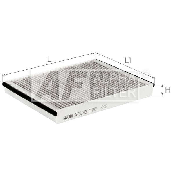 AF5149a ALPHA FILTER Фільтр салону