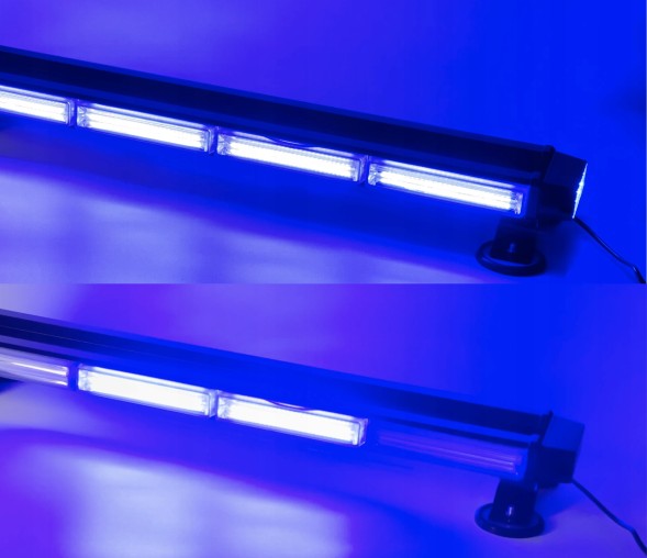 CHINA LX7000362 Стробоскоп синій балка led півень 95см 12v 24v охорона швидка допомога 4 сторони