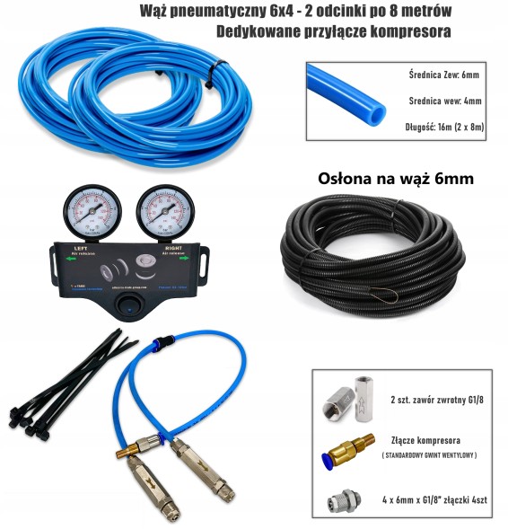 Rubena ASK_BLUE_Movano_NOWE_FWD_2xMANO Пневматичні подушки для opel movano 2010-2026 двоконтурна пневматика