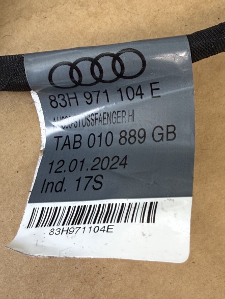 Audi OE 83H971104E 83H971104 E TAB 010 889 GB OEM ДЖГУТ ЕЛЕКТРОПРОВОДКИ ЗАДНЬОГО БАМПЕРА AUDI Q3 F3 83H971104E OEM