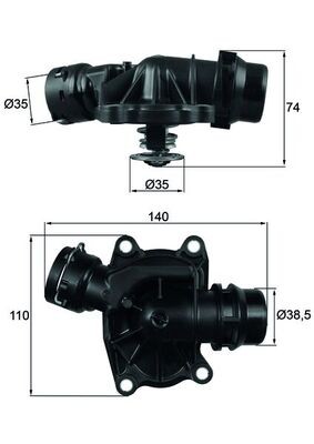 TI 233 88 MAHLE ORIGINAL Термостат
