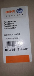 Nissens NIS 940119 Конденсатор радіатора кондиціонера hella behr 8fc351319-281 nissan renault