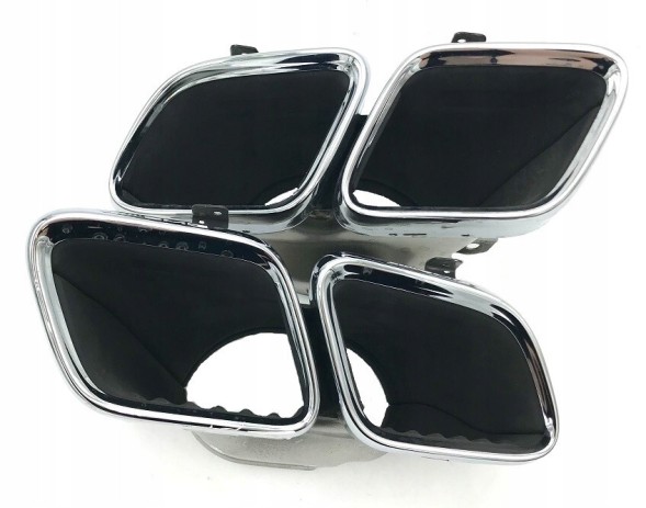 Mercedes-Benz OE A0004901800+A0004901900 НАКОНЕЧНИКИ ГЛУШНИКА BLENDY MERCEDES GLE V167 C167 6.3 AMG GT X290 ХРОМ KPL.