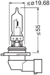 9005NL 2HB OSRAM Автолампа Osram HB3 12V 60W P20D к т 2 шт