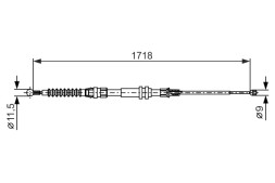 1987482378 BOSCH Трос гальма