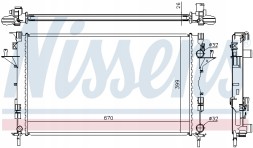 Nissens 63816A Радіатор, система охолодження двигуна nissens 63816a