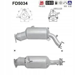 AS FD5034 Сажовий фільтр fap dpf fd5034 as audi