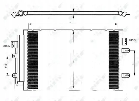 NRF 350083 Конденсатор охолоджувач кондиціонеру з сушкою