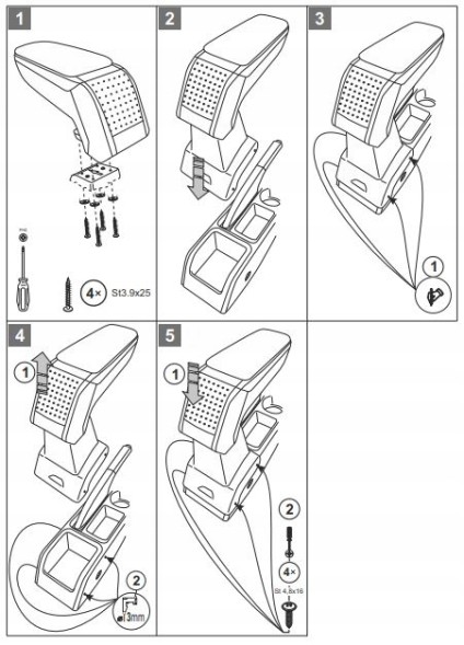 Rati V01648 ШКІРЯНИЙ ПІДЛІКТНИК ARMSTER S VW GOLF VI 2008-2012