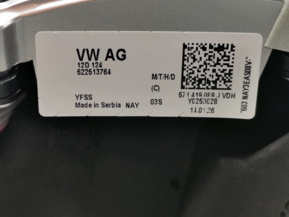 Volkswagen OE 571419089J, DWP544137OE Багатофункціональне шкіряне кермо для VW Tayron T-Roc Tiguan III 571419089J VDH