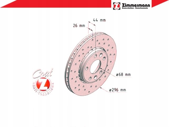 Zimmermann 470.2432.52 Гальмівні диски zimmermann 470.2432.52 470.2432.52