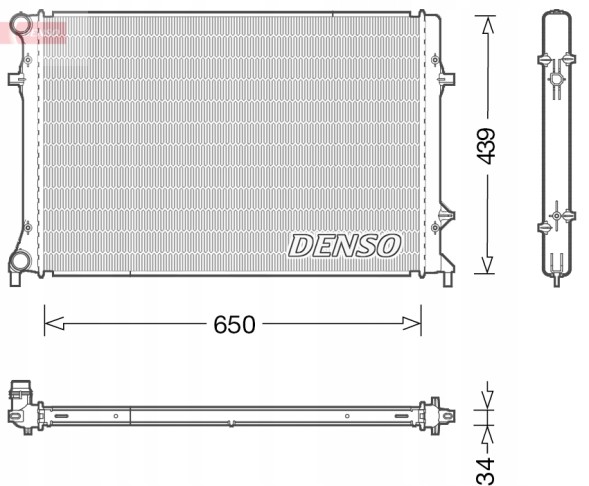 Denso DRM32042 Радіатор, система охолодження двигуна denso drm32042