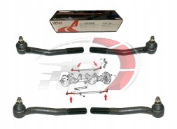 Chassis Pro RLES3473 Jeep Grand Cherokee WJ WG 1999-2004 2x наконечник верхньої планки + 2x нижньої