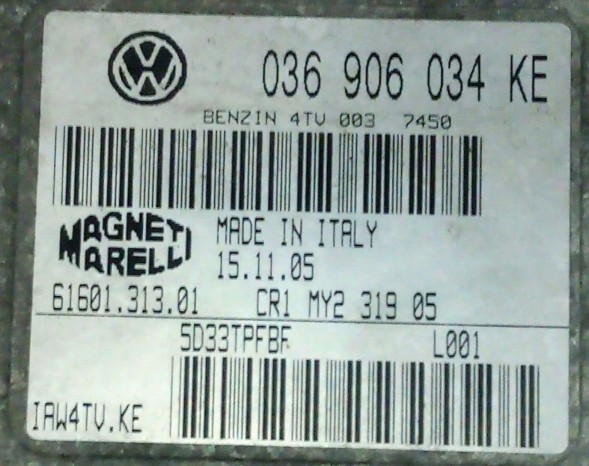 MAGNETI MARELLI 036906034KE IAW4TV.KE BEZ IMMO przygotowany w SDK Контролер 036906034ke iaw4tv.Ke без іммо