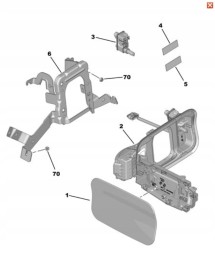 Mopar КРИШКА ГОРЛОВИНИ ПАЛИВНОГО БАКА PEUGEOT DOBLO 2022- OE 9819748780