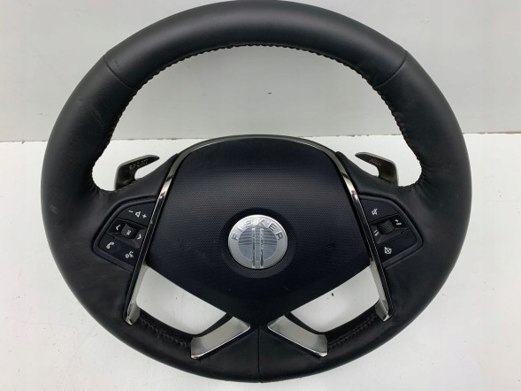 Китай FISKER KARMA KIEROWNICA ŁOPATKI AIRBAG PODUSZKA SKÓRA DEMONTAŻ ORYGINAŁ SULIK FISKER КОРМ КЕРМО ЛОПАТКИ AIRBAG ПОДУШКА ШКІРА ДЕМОНТАЖ ОРИГІНАЛ