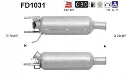 AS FD1031 Сажовий фільтр fap dpf fd1031 as citroen