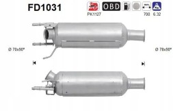 AS FD1031 Сажовий фільтр fap dpf fd1031 as citroen