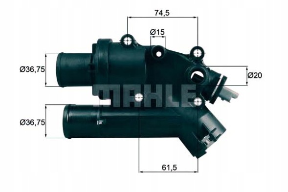 Mahle MAHTH 46 83(iMOTO) Термостат citroen 83c 2,2hdi ford 2,2tdci mahle + набір водія #37